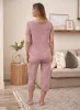 Dot Print Lace Pyjama Set sold by Laura
