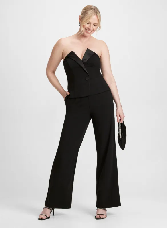 Strapless X-Neck Jumpsuit sold by Laura