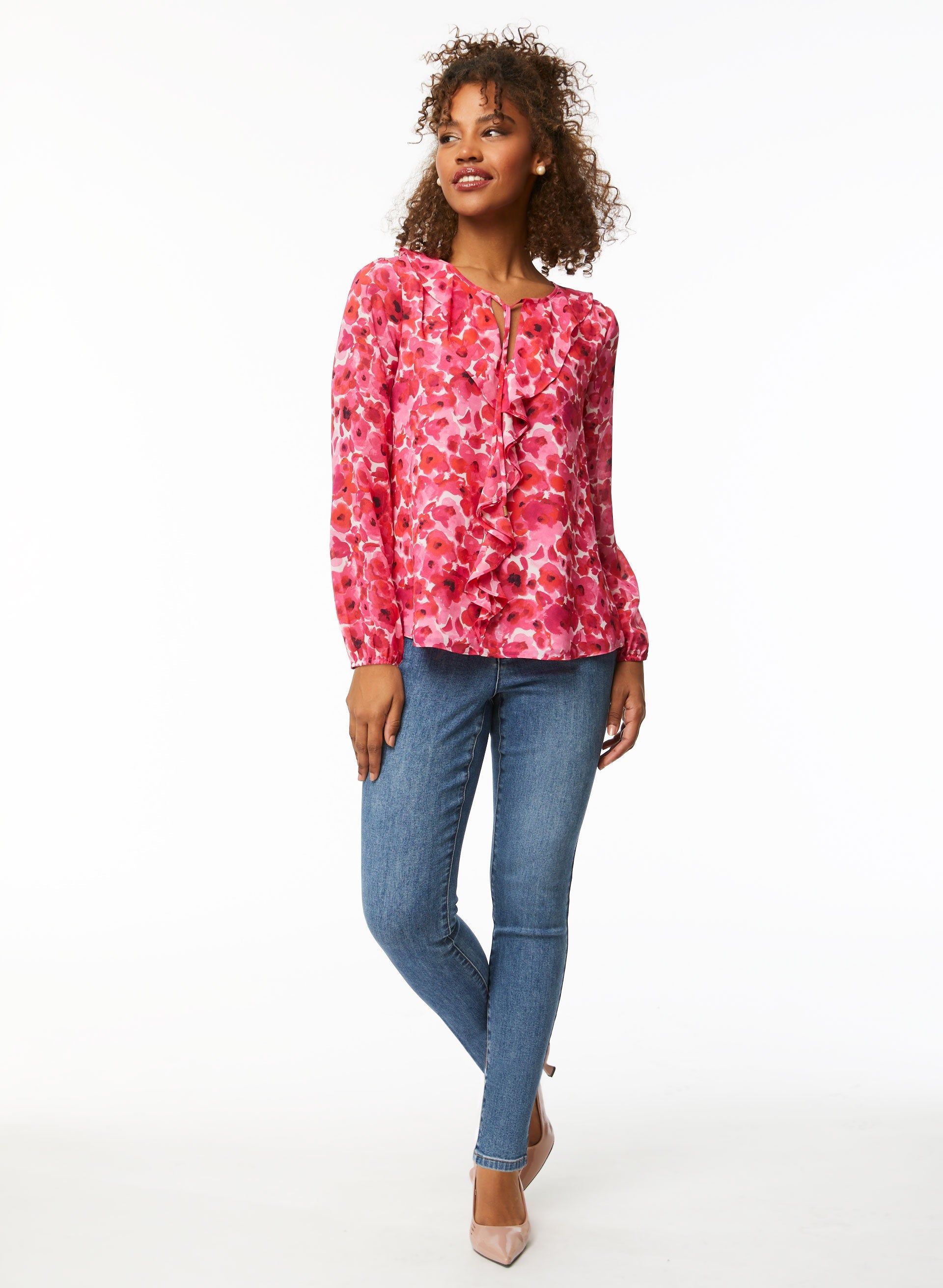Puff Sleeve Floral Blouse sold by Laura product image thumbnail 3