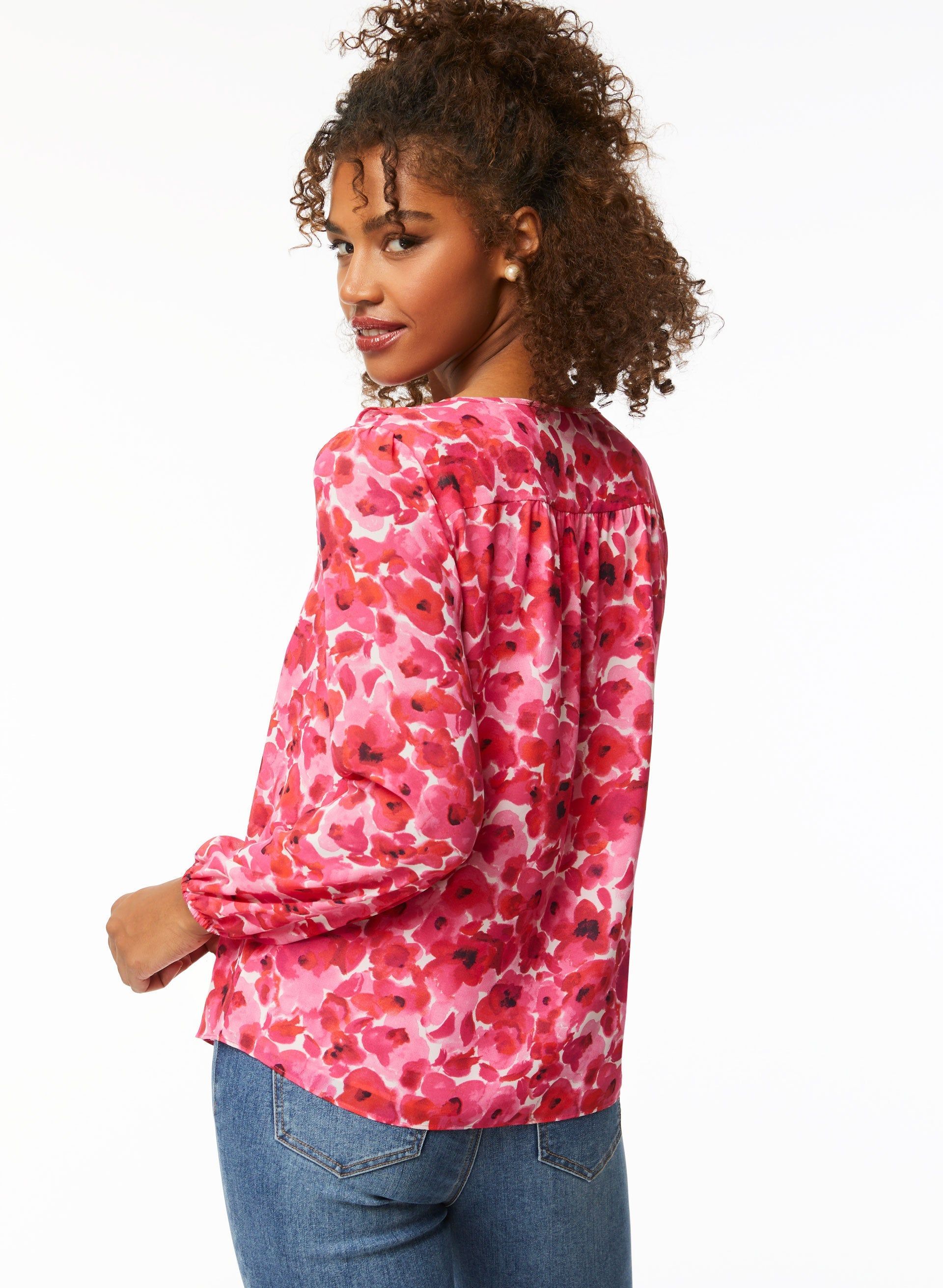 Puff Sleeve Floral Blouse sold by Laura product image thumbnail 4