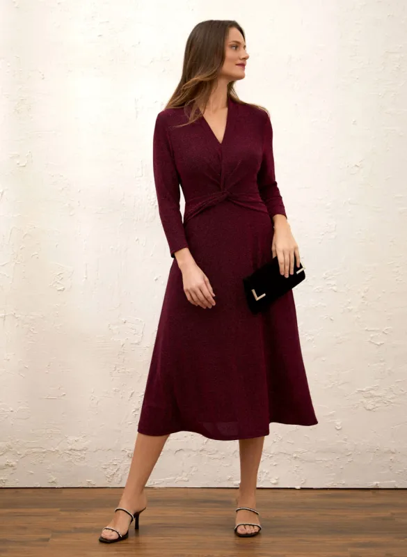 V-Neck Fit & Flare Dress sold by Laura