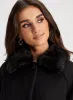 Wide Sleeve Wool Blend Coat sold by Laura