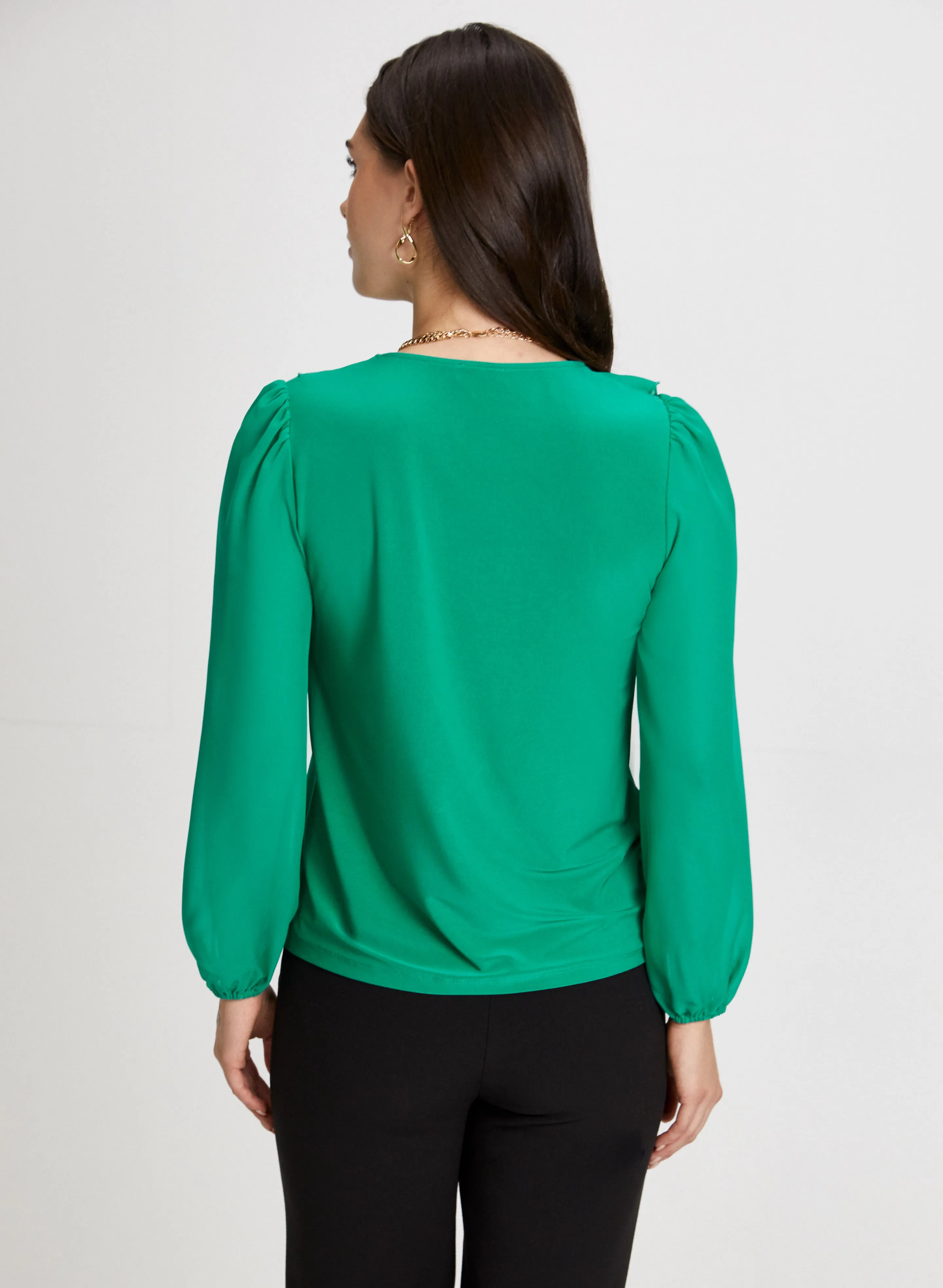 Ruffle Front Chiffon Top sold by Laura product image thumbnail 4