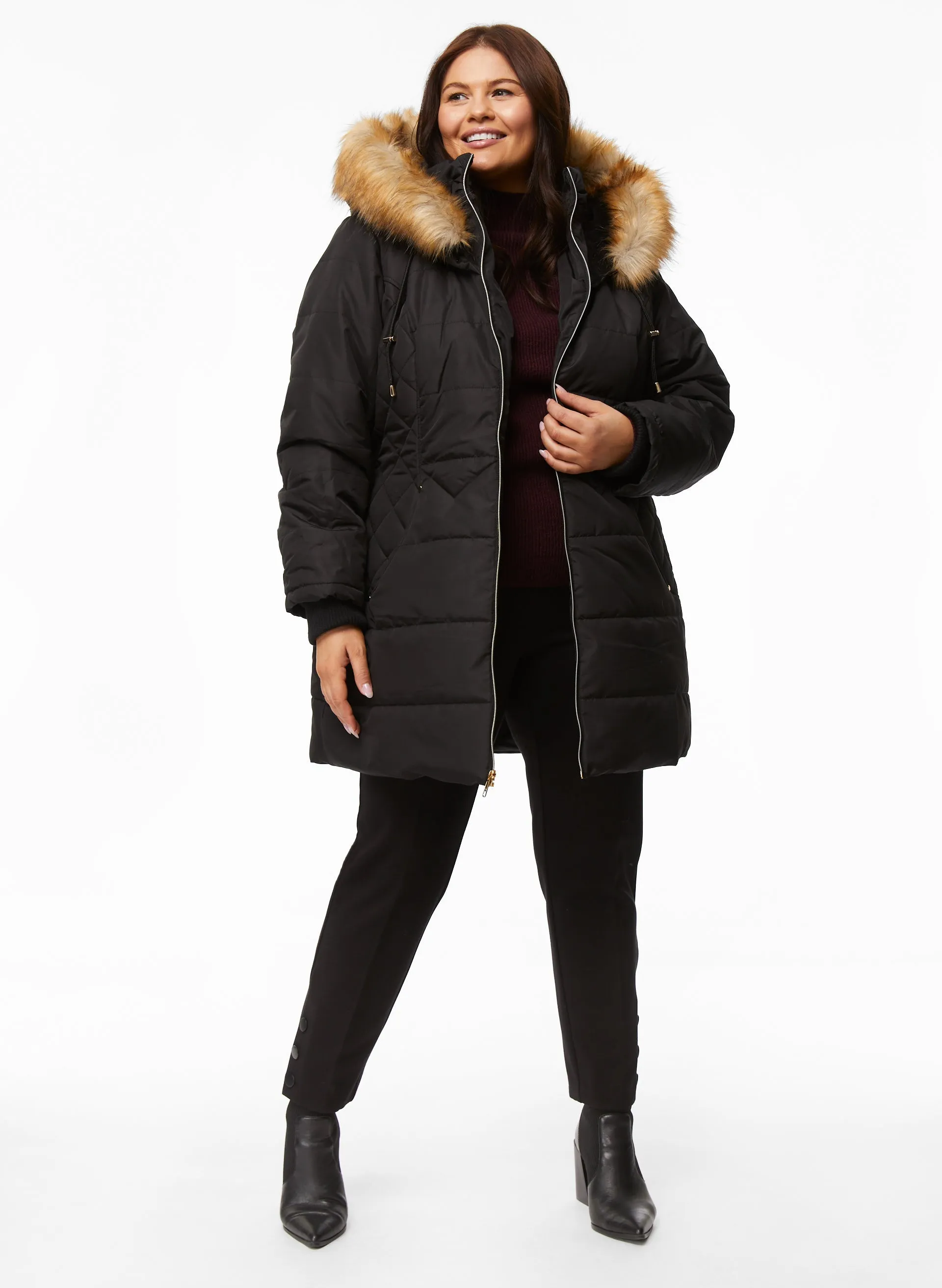Vegan Down Quilted Coat sold by Laura product image thumbnail 3