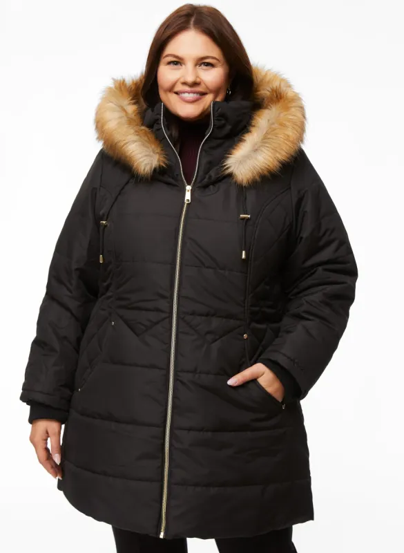 Vegan Down Quilted Coat sold by Laura