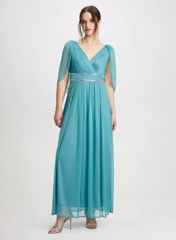 Capelet Detail Dress sold by Laura