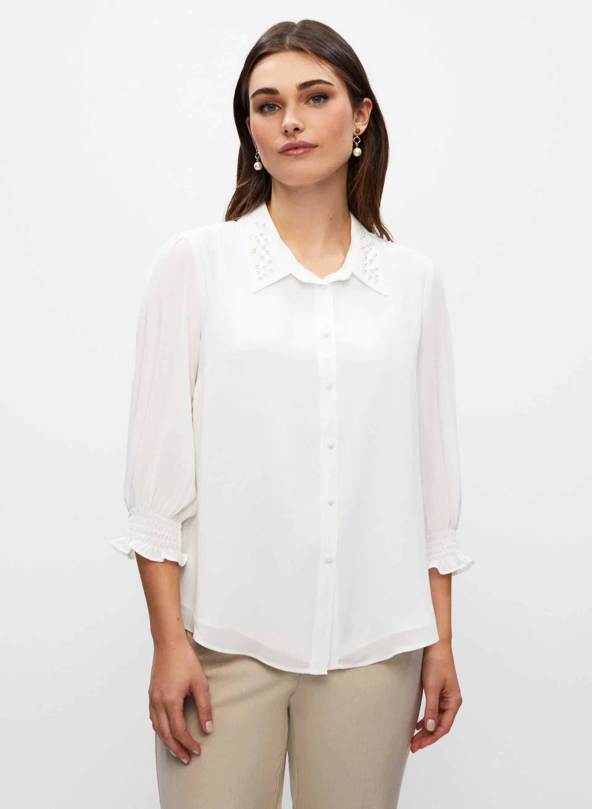 Pearl Detail Blouse sold by Laura