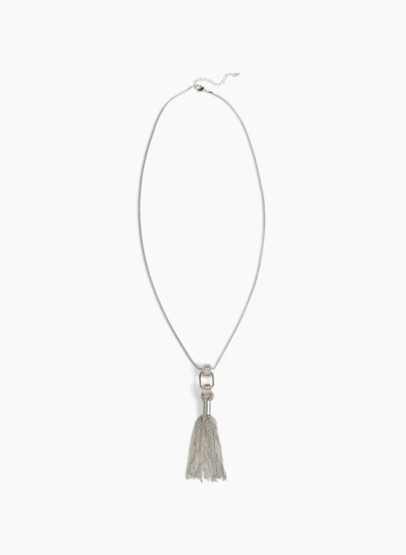 Chain Tassel Pendant Necklace sold by Laura