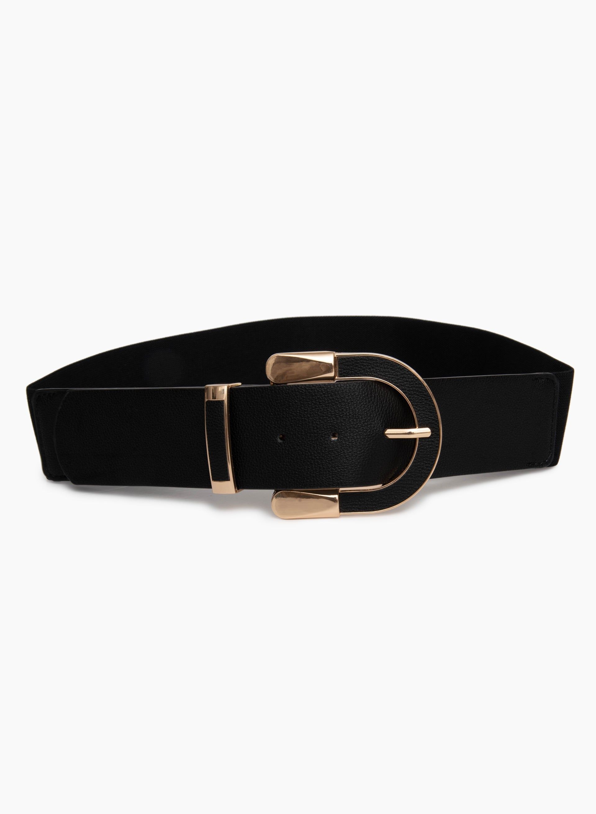 Curved Buckle Elastic Belt sold by Laura