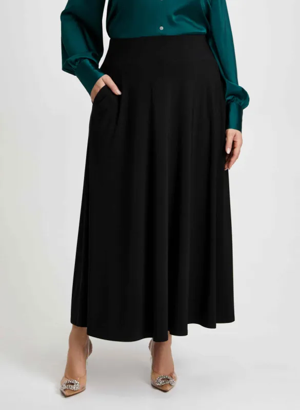 Pull-On Maxi Skirt With Pockets sold by Laura