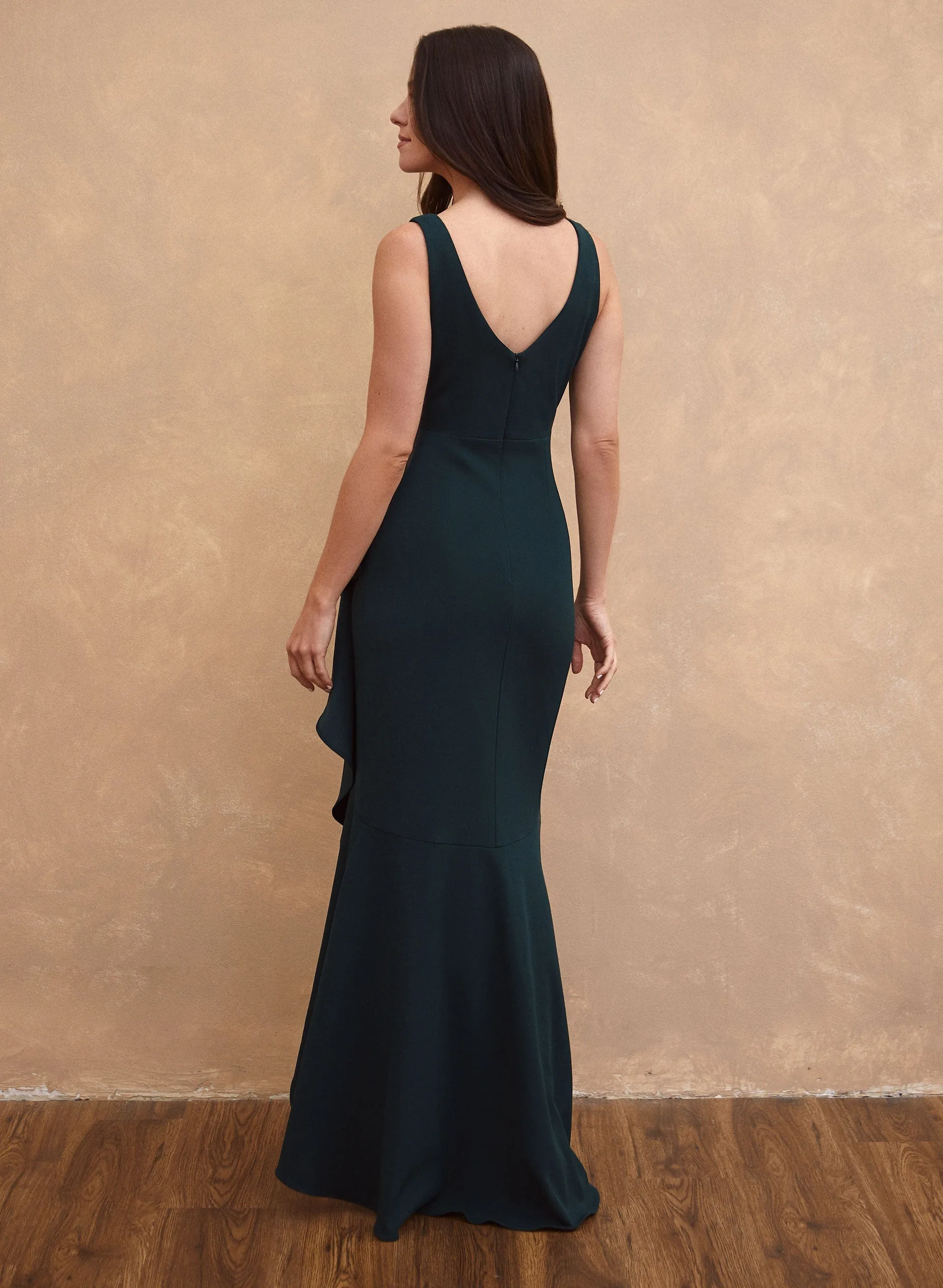 Flounce & Drape Detail Dress sold by Laura product image thumbnail 2