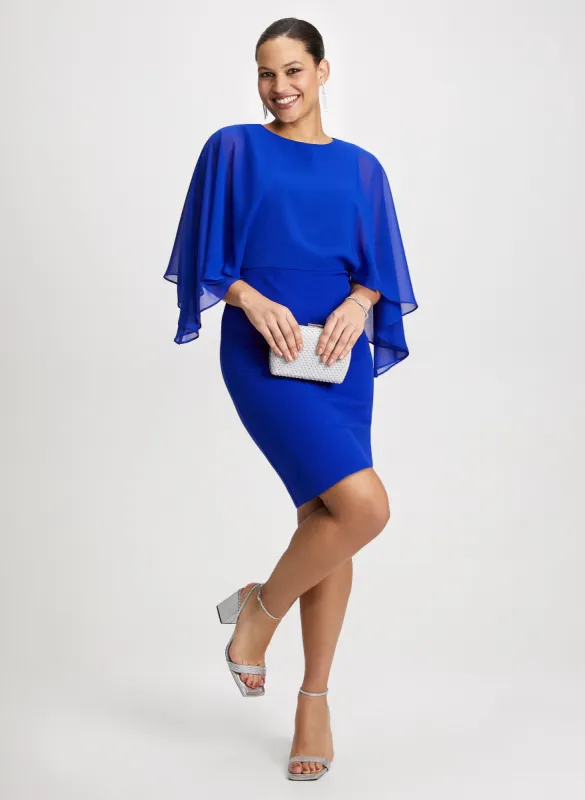 Chiffon Cap Sleeves Evening Dress sold by Laura