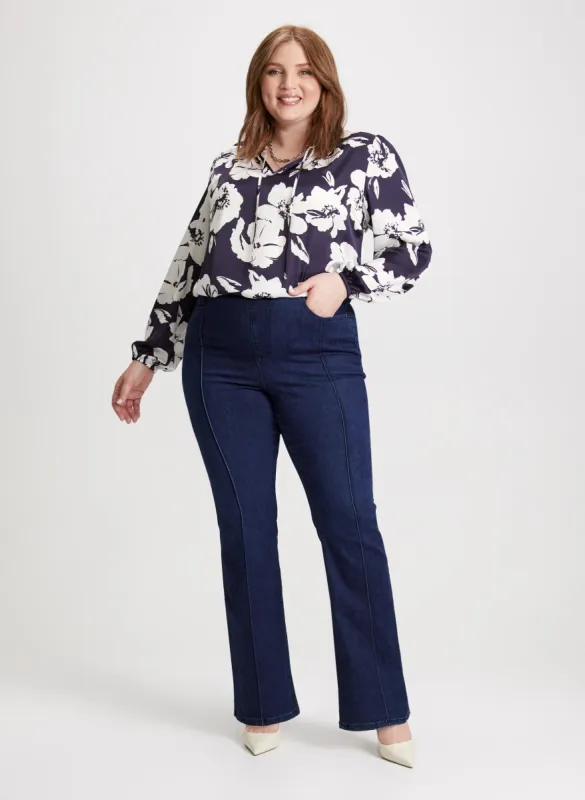 Floral Blouse & Bootcut Jeans sold by Laura