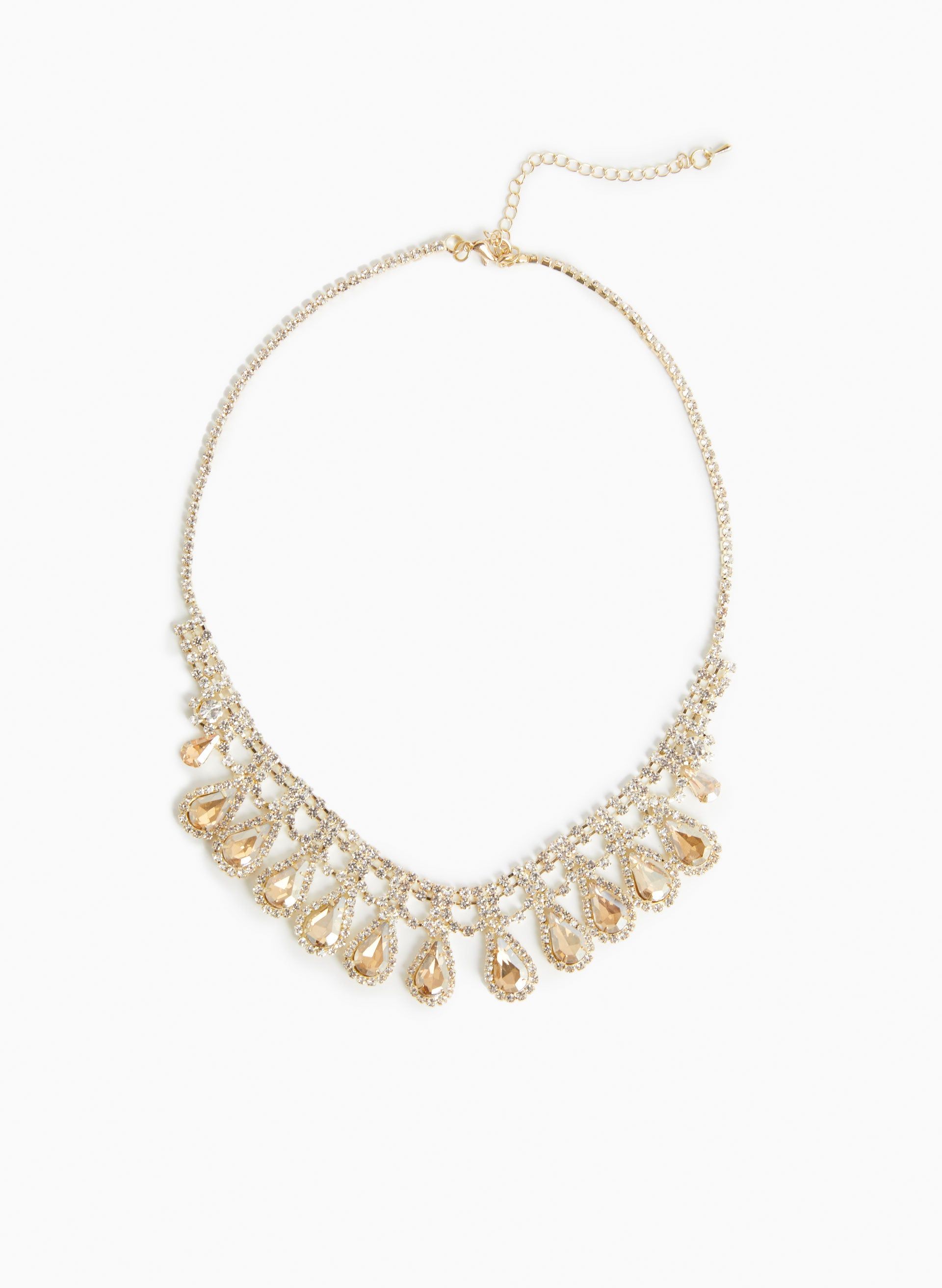 Faceted Stone Pendant Necklace sold by Laura