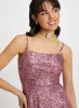 Square Neck Sequin Dress sold by Laura