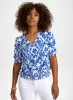 Floral Print Smocked Blouse sold by Laura