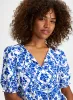 Floral Print Smocked Blouse sold by Laura
