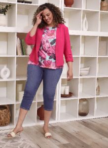 Floral Print Burnout Tee sold by Laura