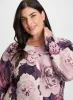 Dolman Sleeve Floral Print Sweater sold by Laura