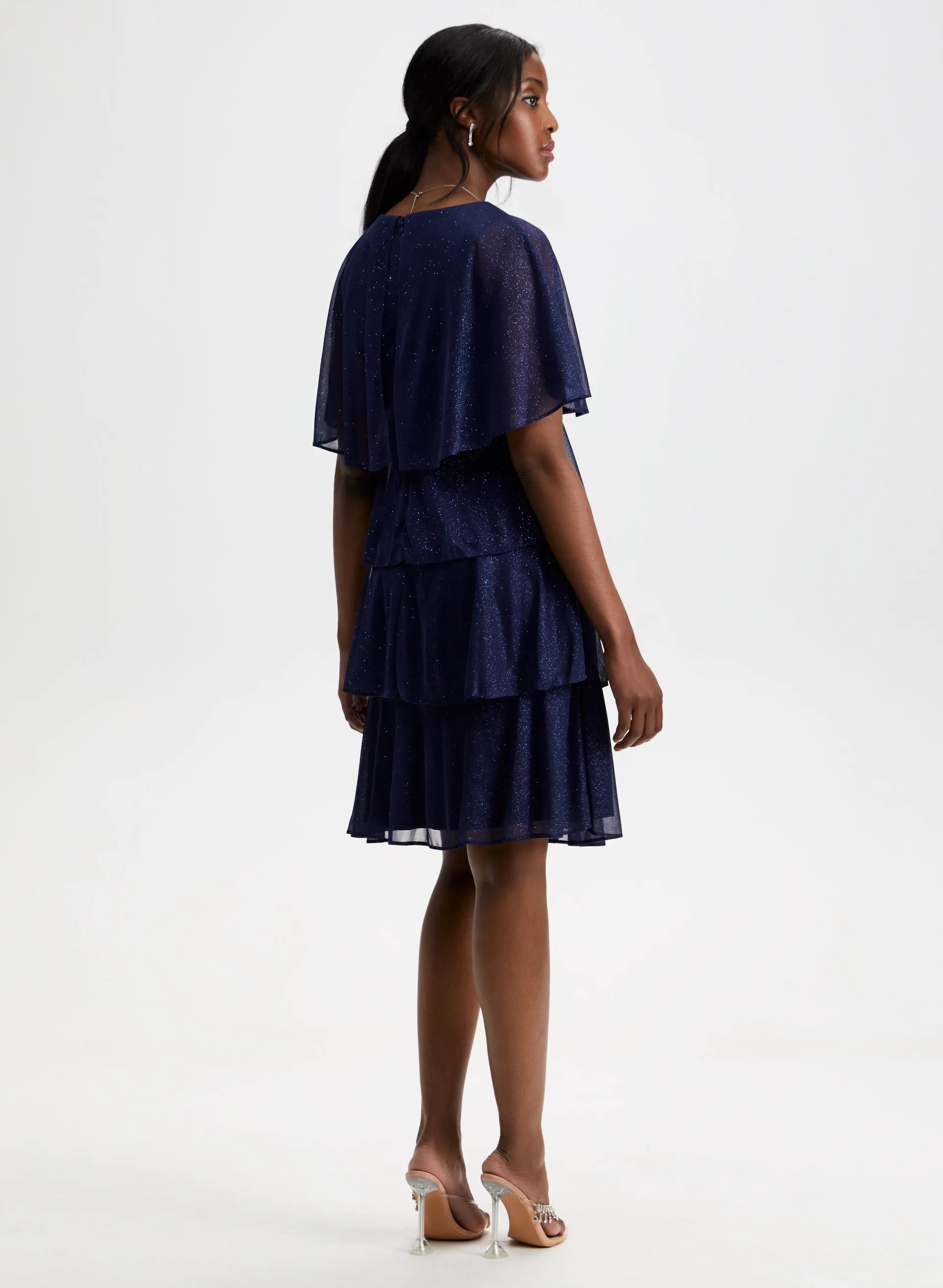 Glitter Mesh Tiered Dress sold by Laura product image thumbnail 2