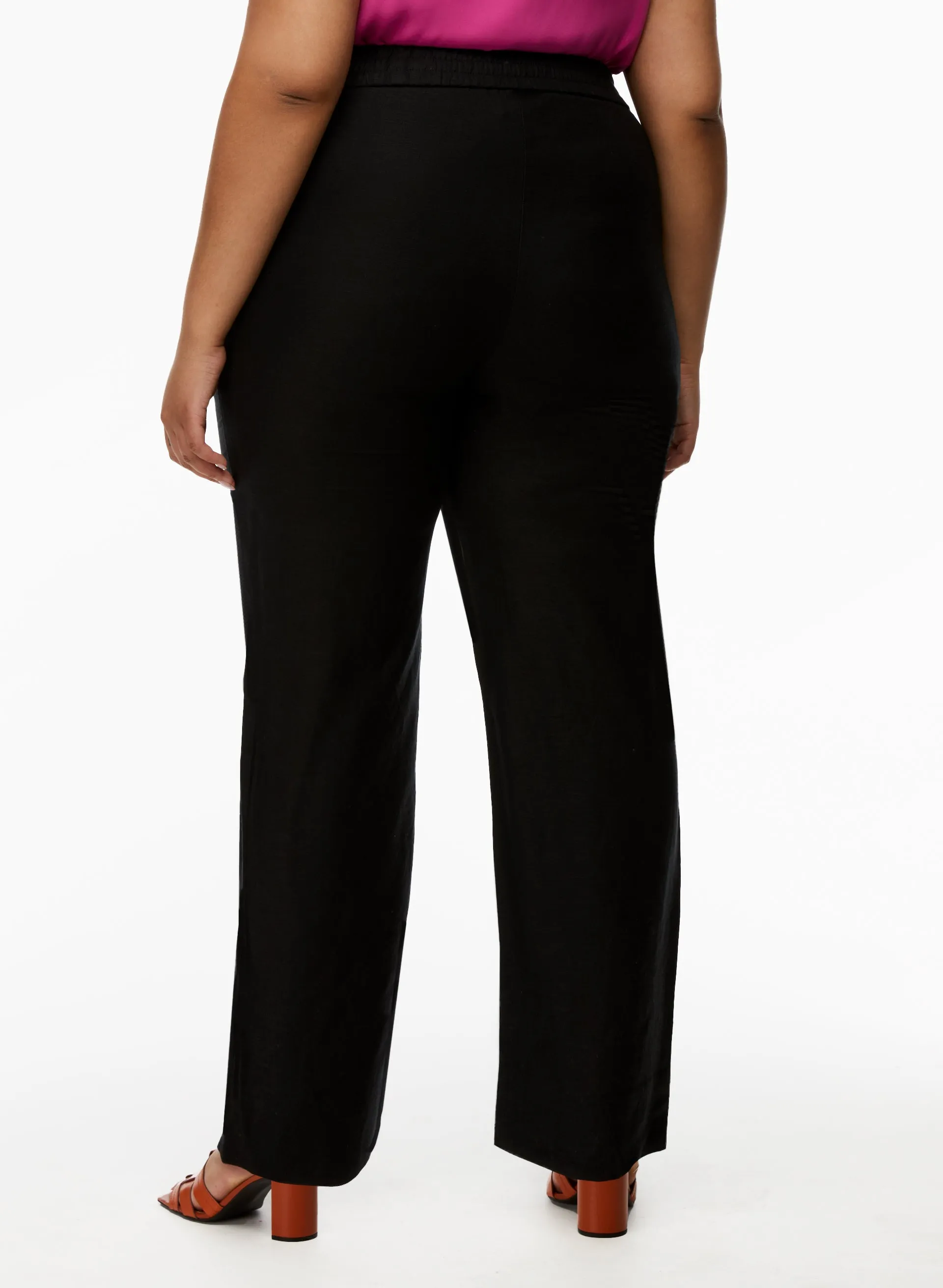 Straight Leg Linen-Blend Pants sold by Laura product image thumbnail 3