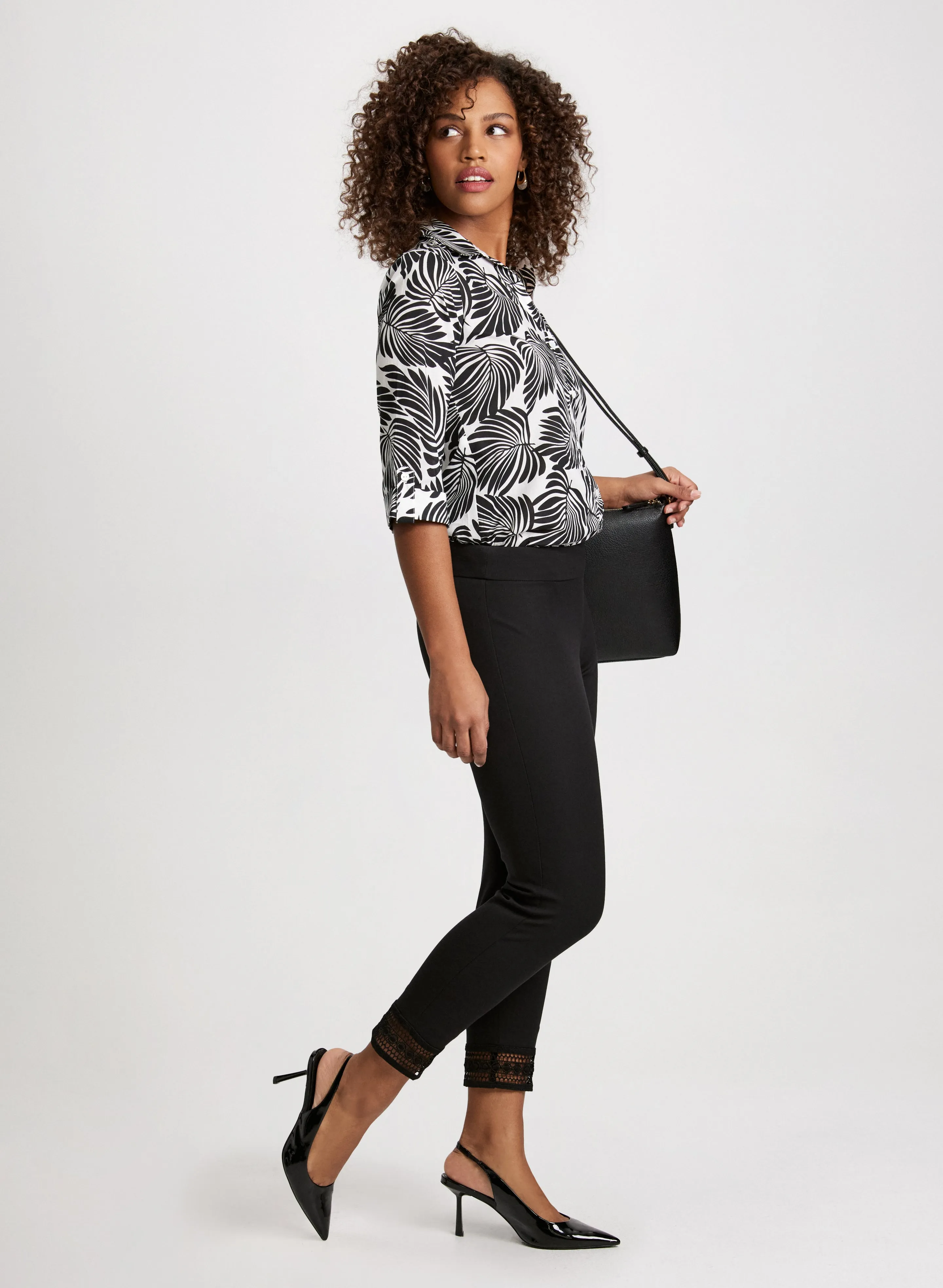 Lace Hem Pull-On Ankle Pants sold by Laura product image thumbnail 4