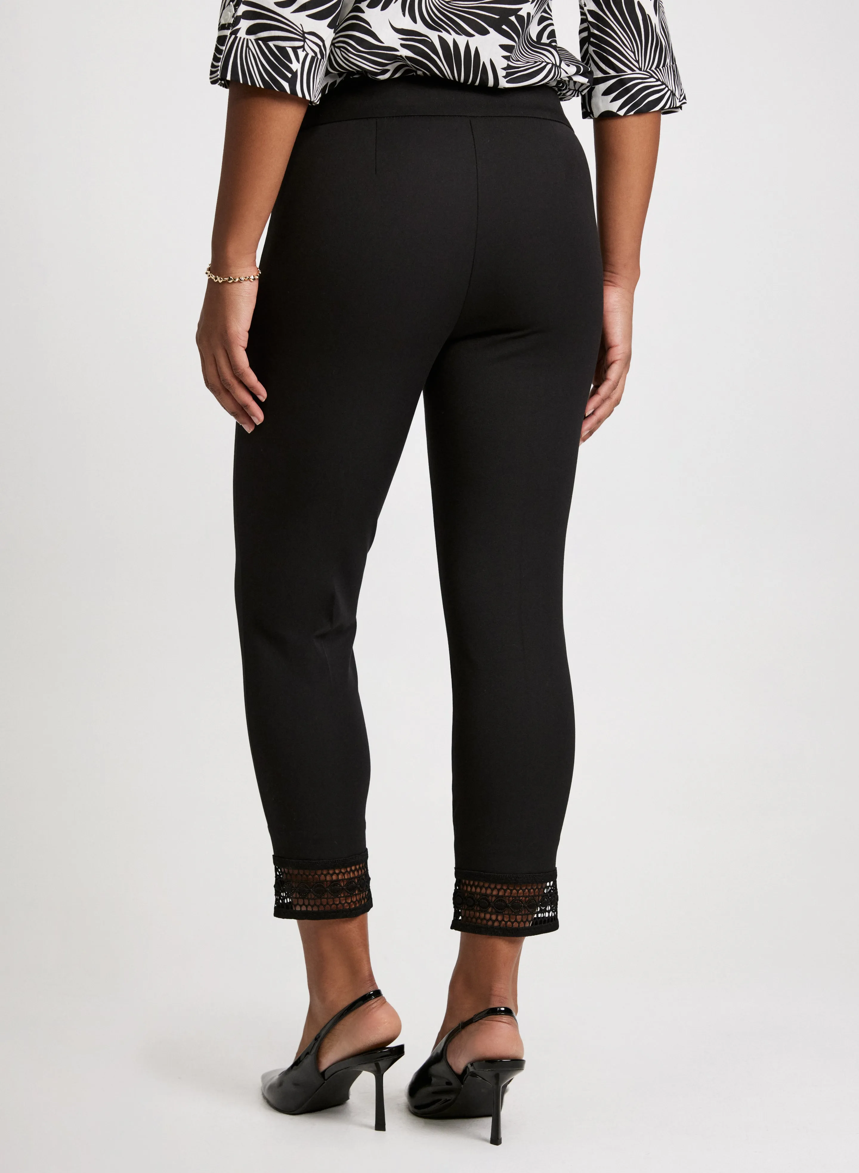 Lace Hem Pull-On Ankle Pants sold by Laura product image thumbnail 2