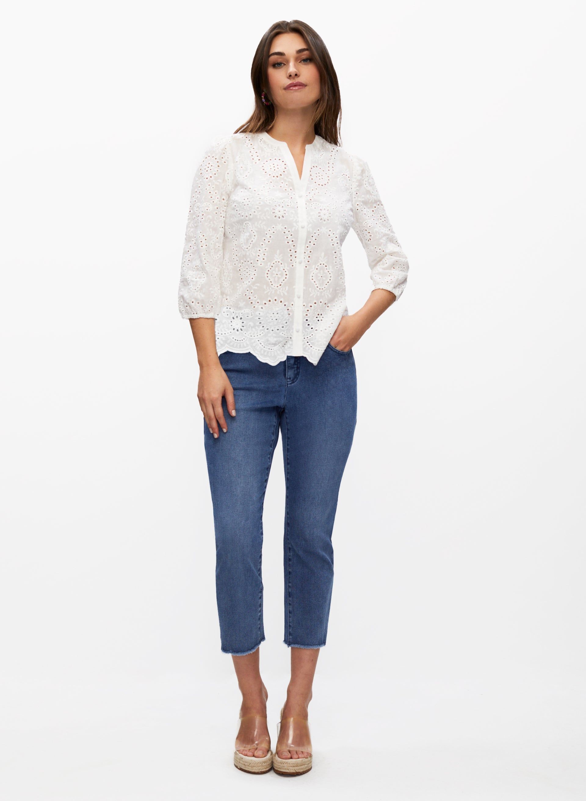 Cotton Eyelet Blouse sold by Laura product image thumbnail 4