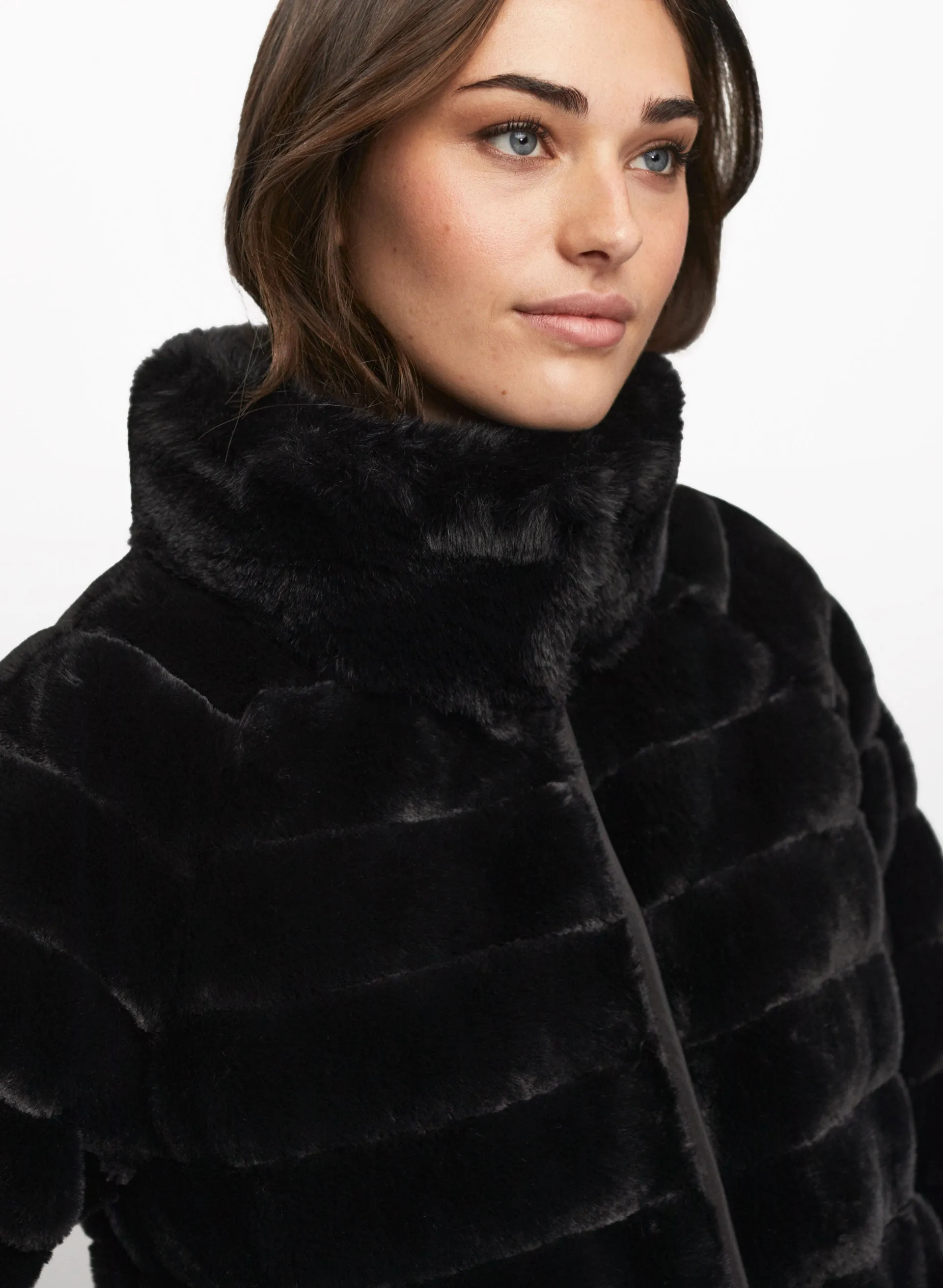 Reversible Faux Fur Coat sold by Laura product image thumbnail 4