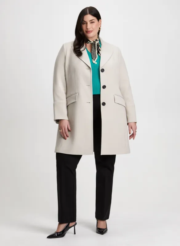 Notch Collar Jacket & Straight Leg Pants sold by Laura