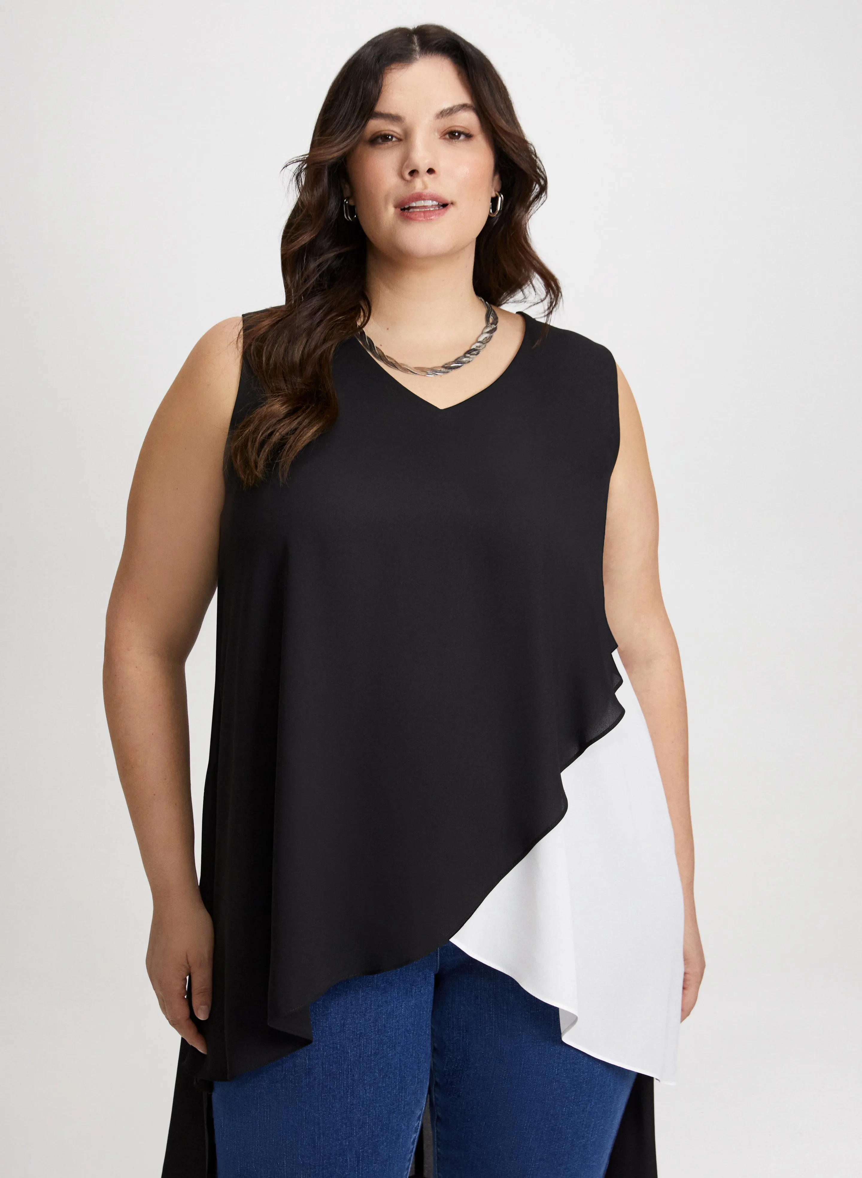 Joseph Ribkoff - Sleeveless Colour Block Tunic sold by Laura product image thumbnail 2