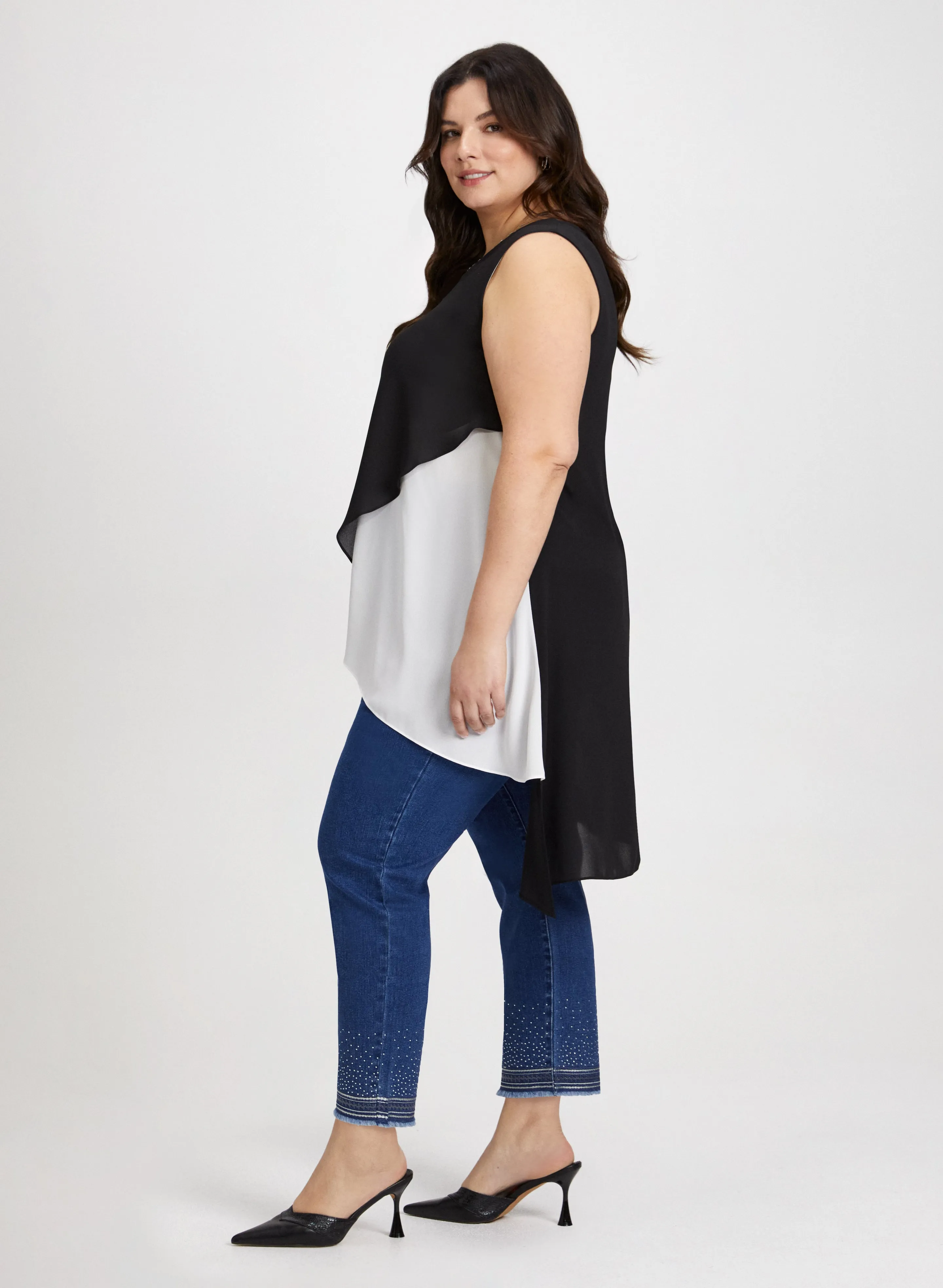 Joseph Ribkoff - Sleeveless Colour Block Tunic sold by Laura product image thumbnail 3