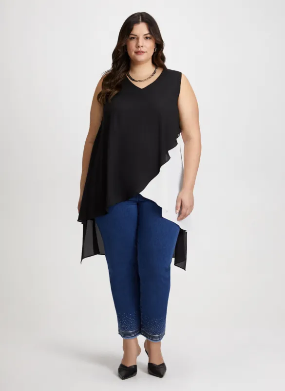 Joseph Ribkoff - Sleeveless Colour Block Tunic sold by Laura