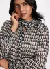 Houndstooth Print Chiffon Blouse sold by Laura