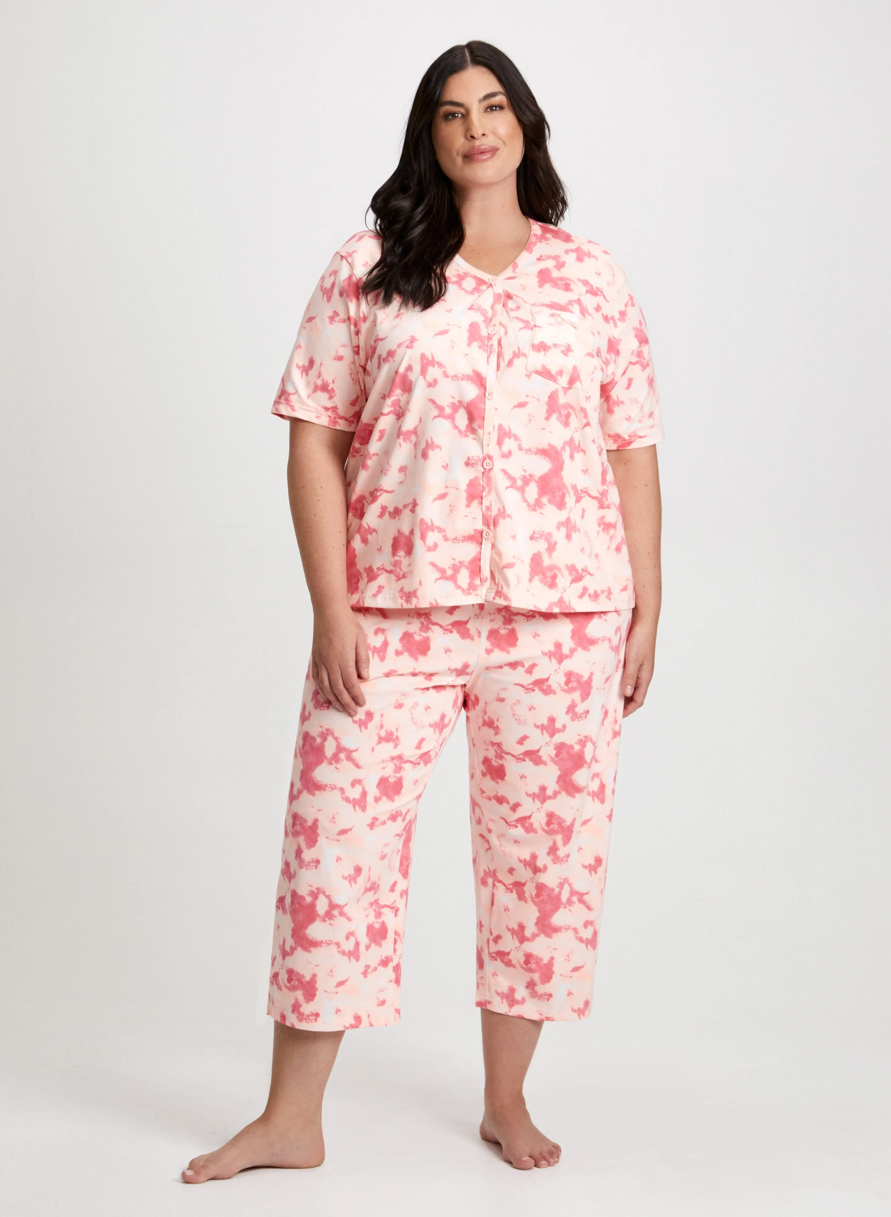 Tie Dye Print Pyjama Set sold by Laura