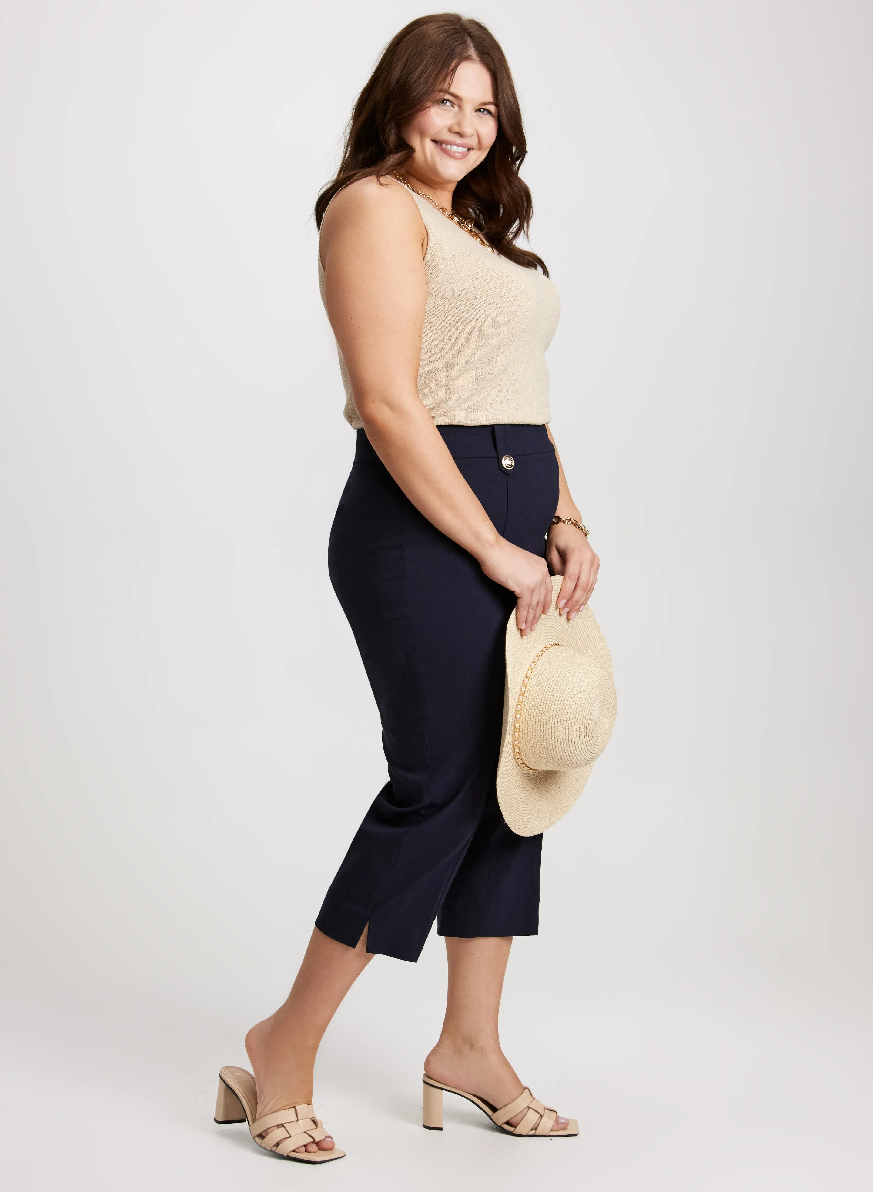 Side Slit Pull-On Capris sold by Laura product image thumbnail 4