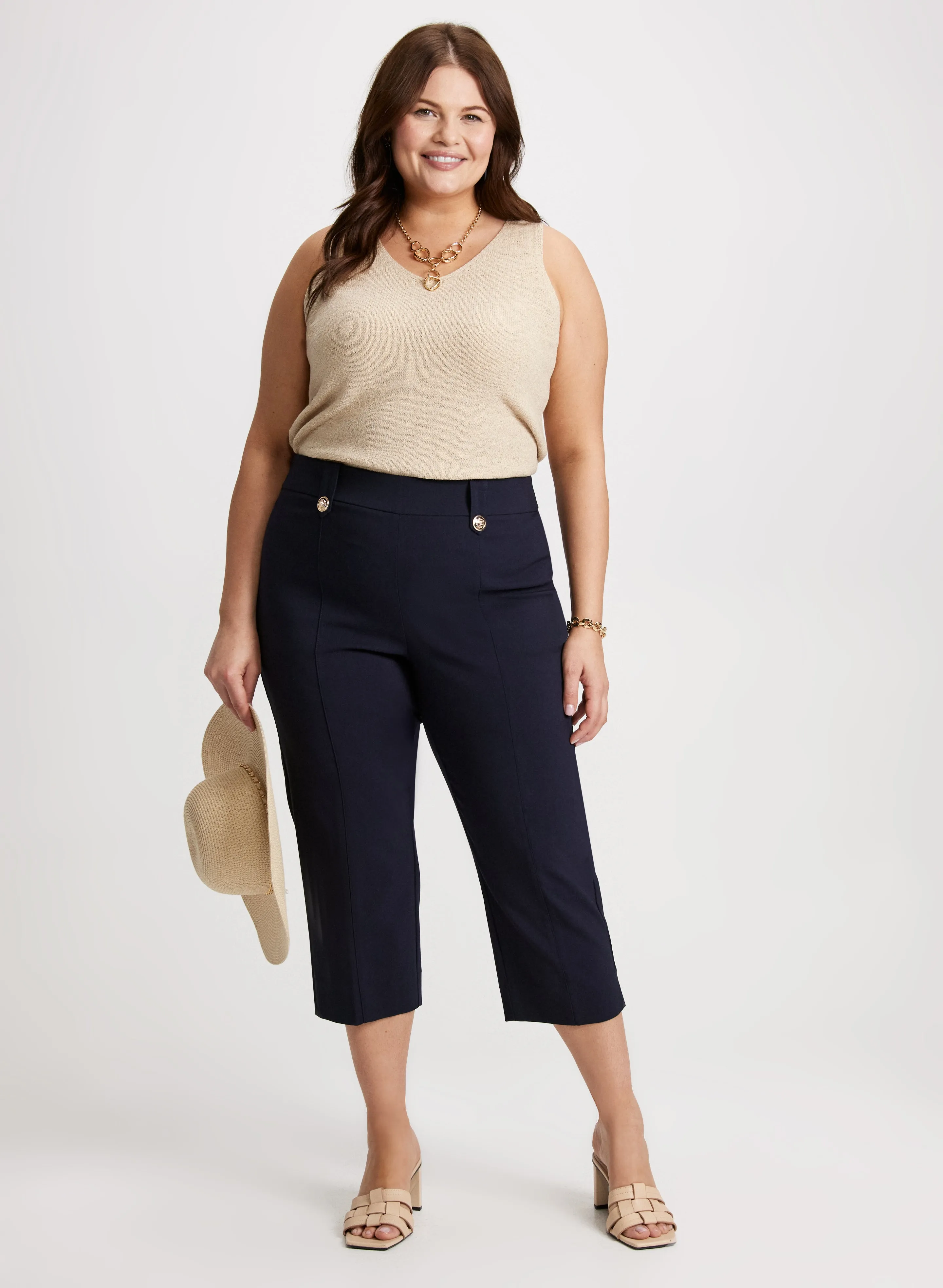 Side Slit Pull-On Capris sold by Laura product image thumbnail 3