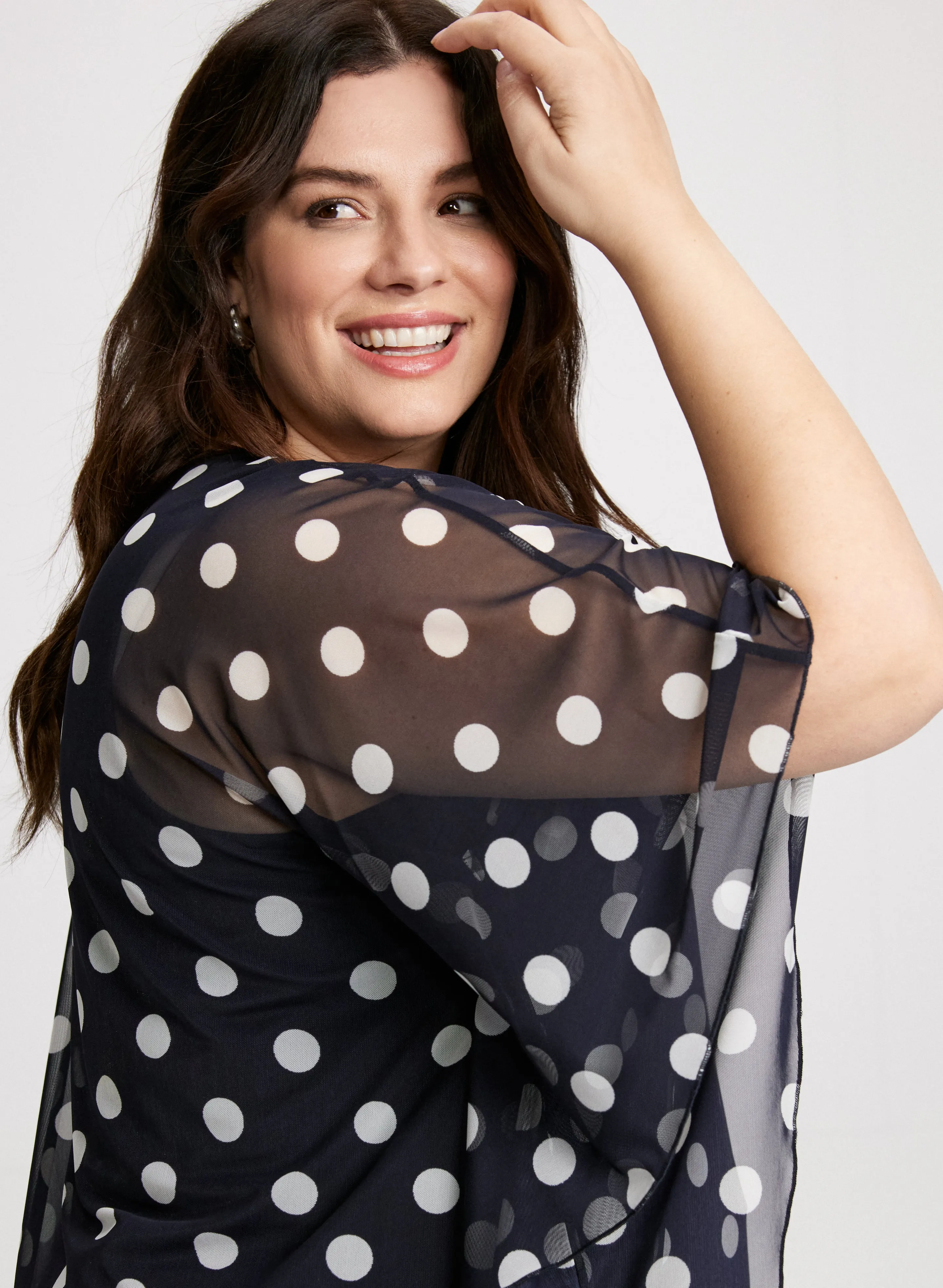 Mesh Polka Dot Top sold by Laura product image thumbnail 2