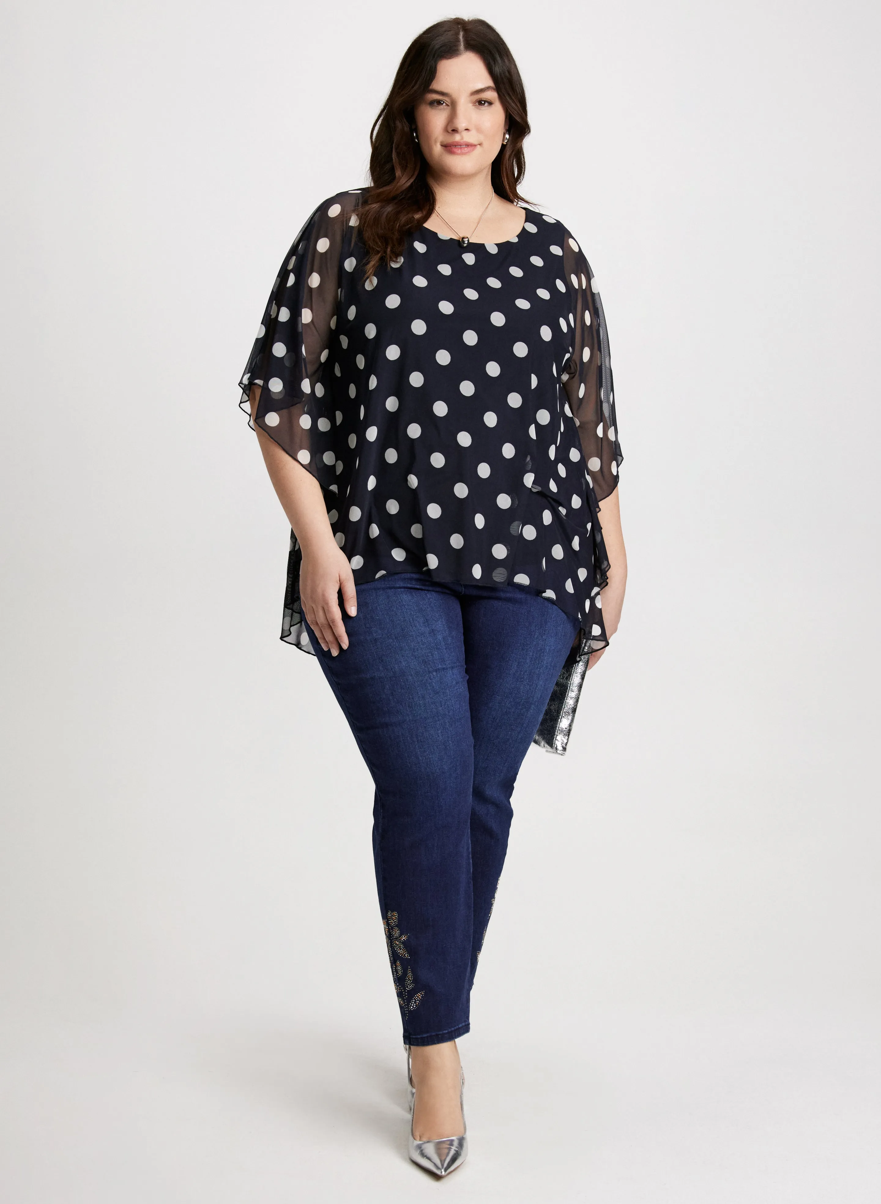Mesh Polka Dot Top sold by Laura product image thumbnail 3