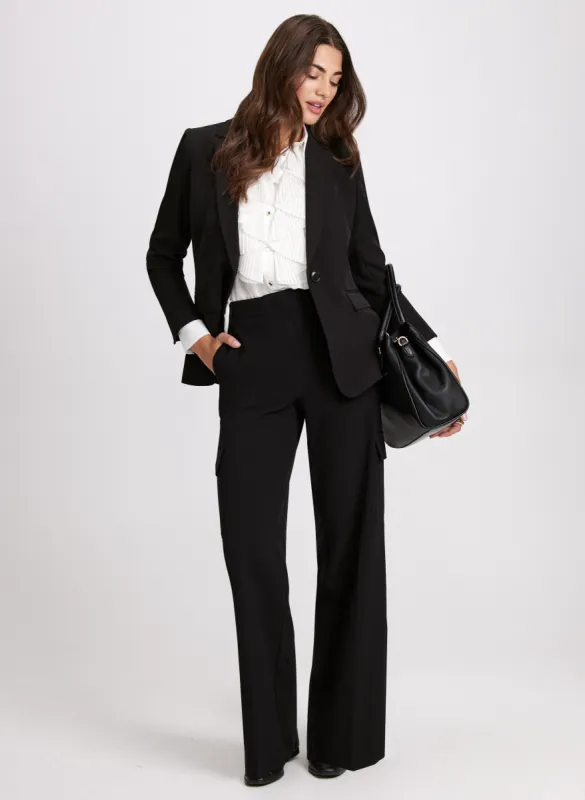 Notched Collar Blazer & Cargo Pants sold by Laura