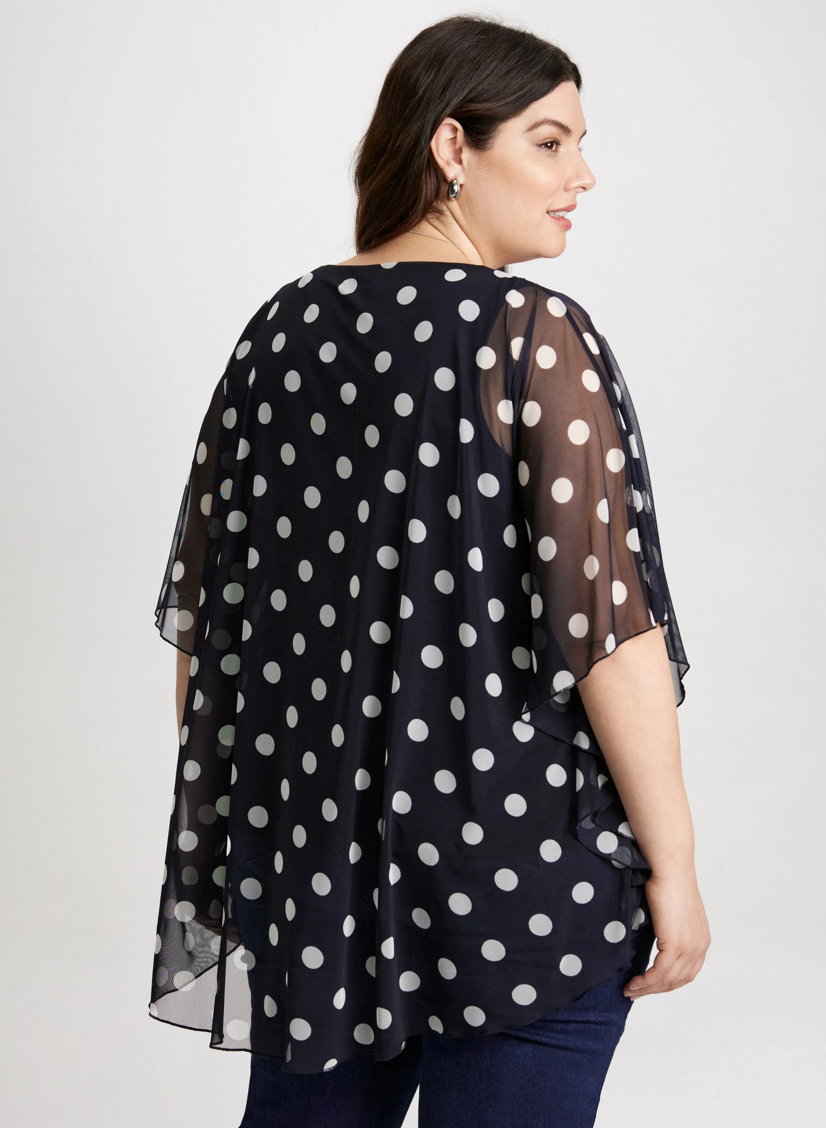 Mesh Polka Dot Top sold by Laura product image thumbnail 4