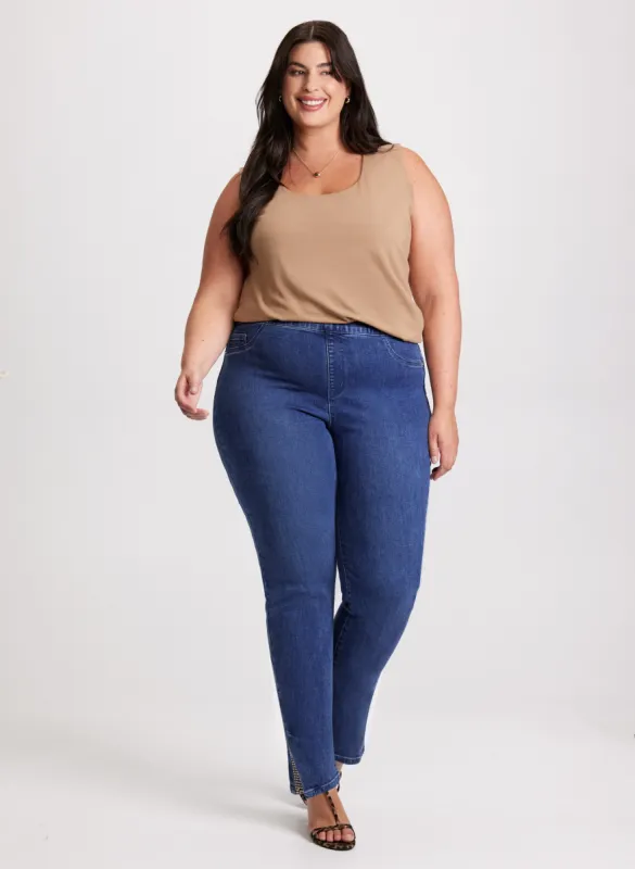 Square Neck Tank Top & Pull-On Jeans sold by Laura