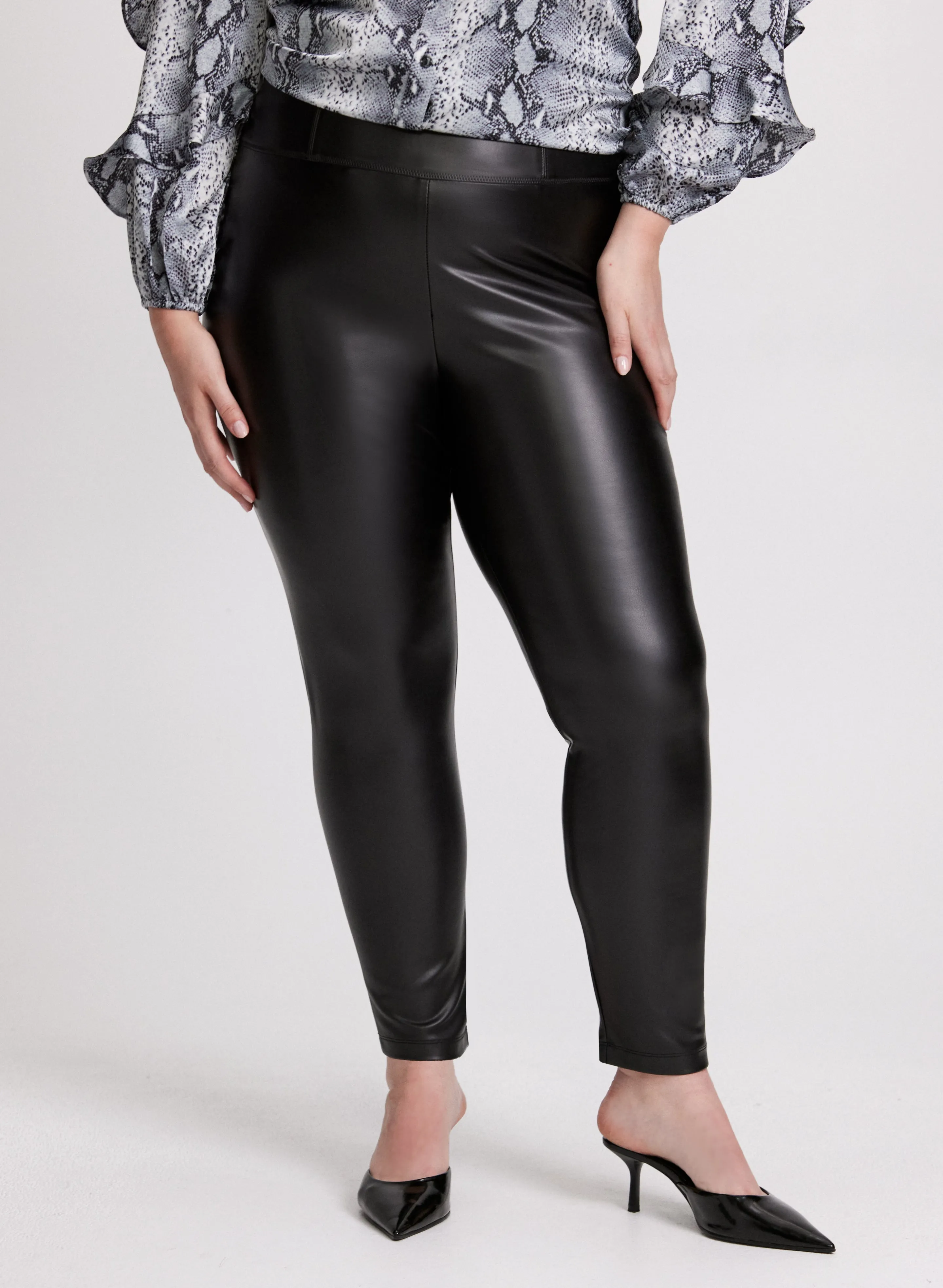 Chloe Fit Vegan Leather Leggings sold by Laura