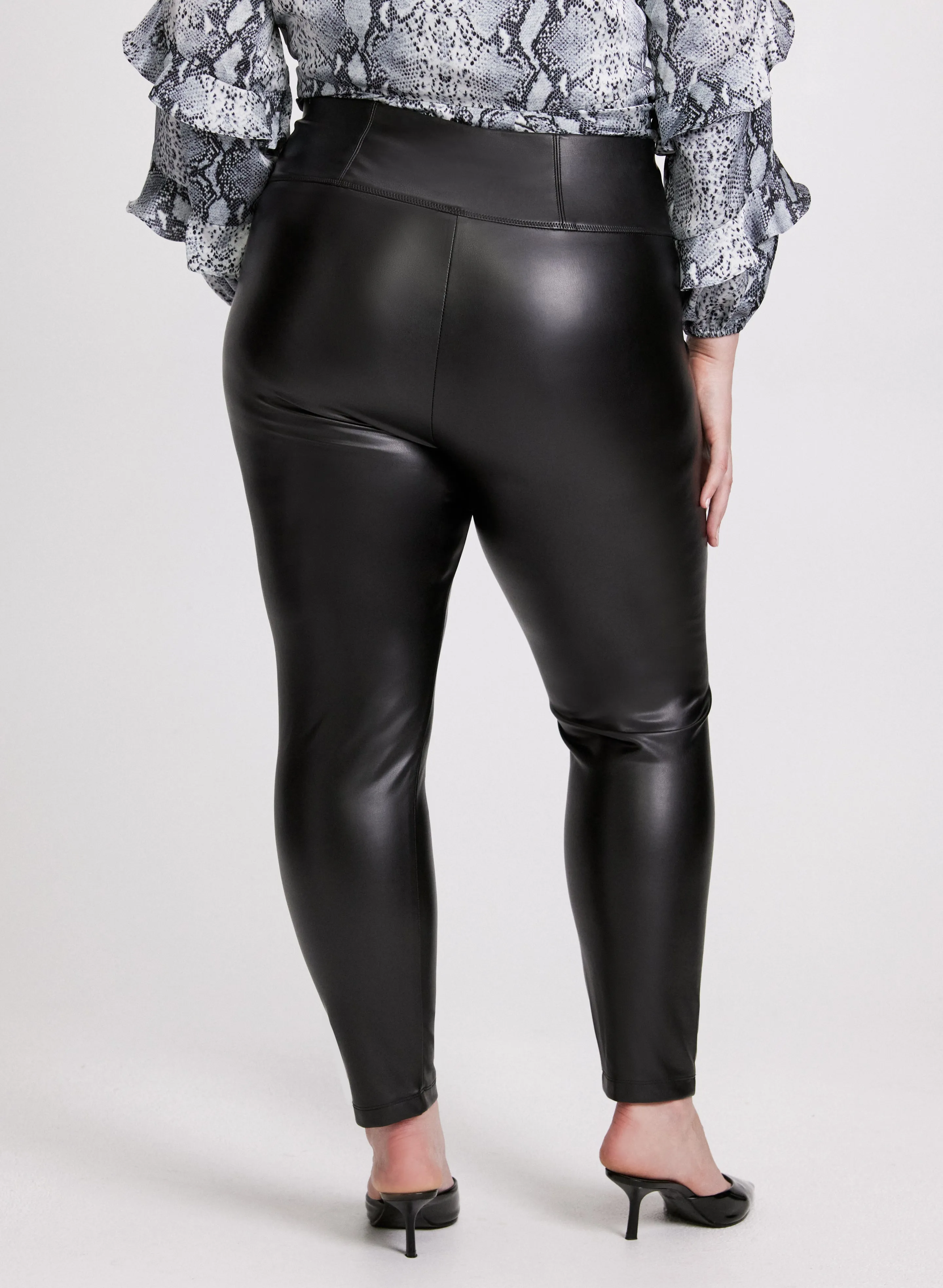 Chloe Fit Vegan Leather Leggings sold by Laura product image thumbnail 3
