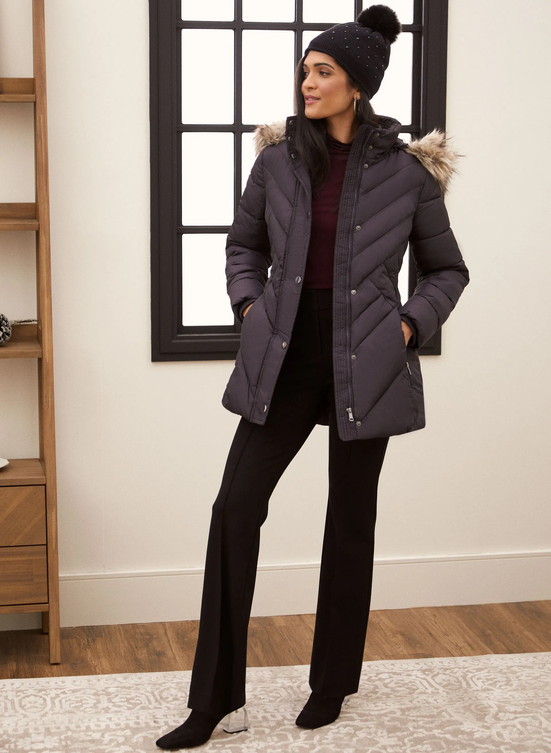 Quilted Vegan Down Coat sold by Laura product image thumbnail 4