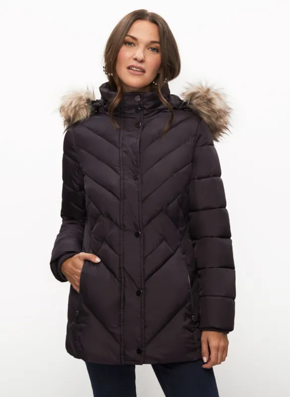 Quilted Vegan Down Coat sold by Laura