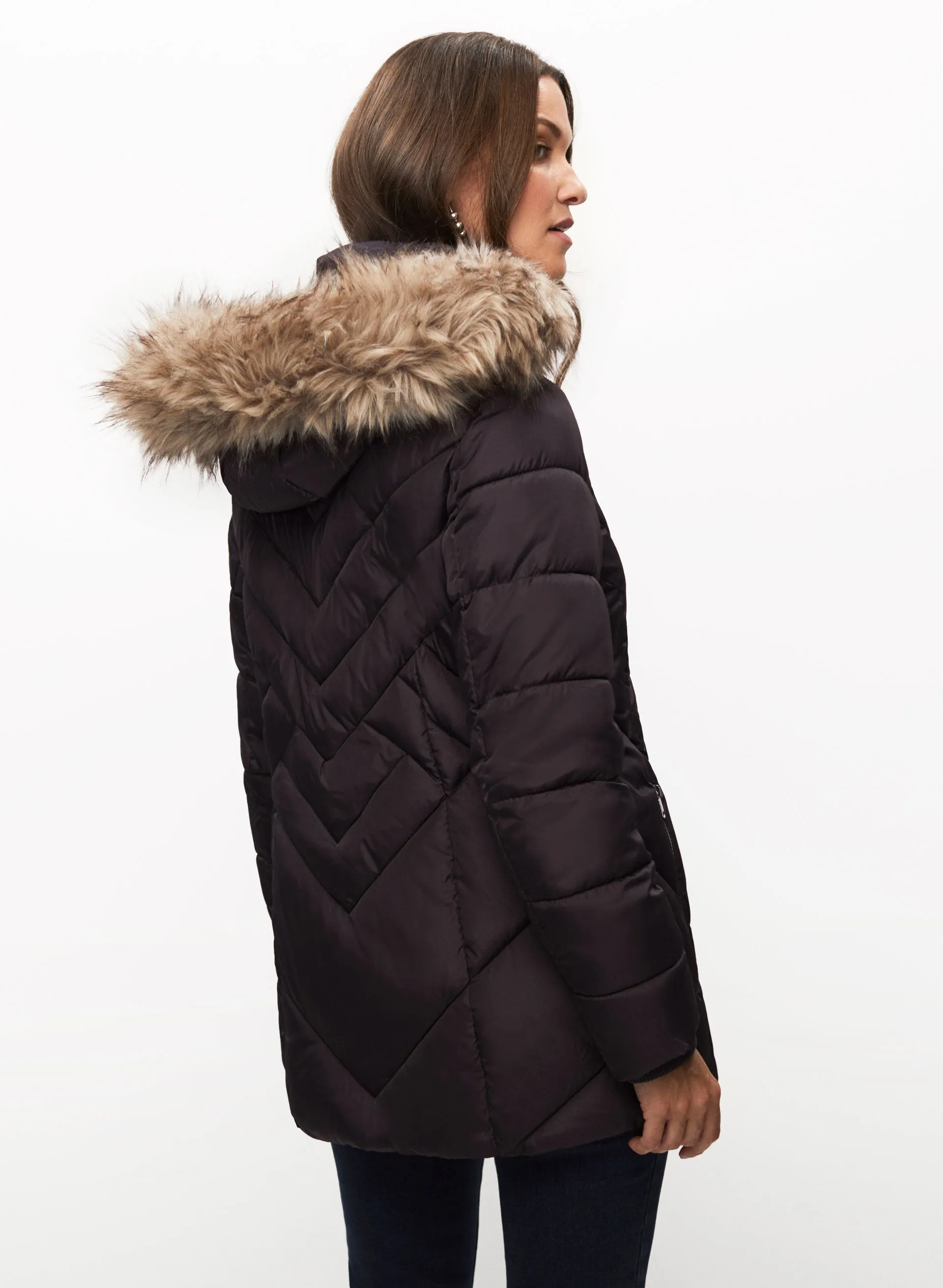Quilted Vegan Down Coat sold by Laura product image thumbnail 3