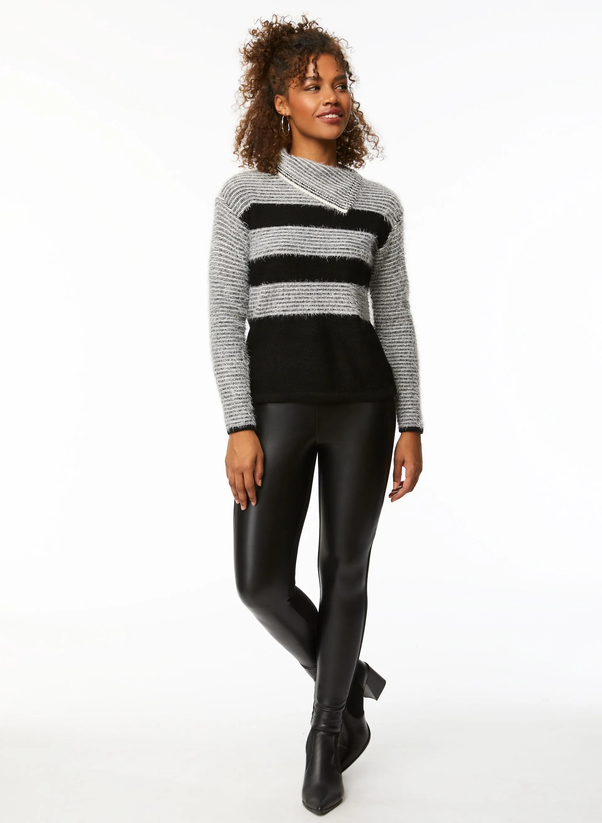 Fluffy Striped Sweater sold by Laura product image thumbnail 3