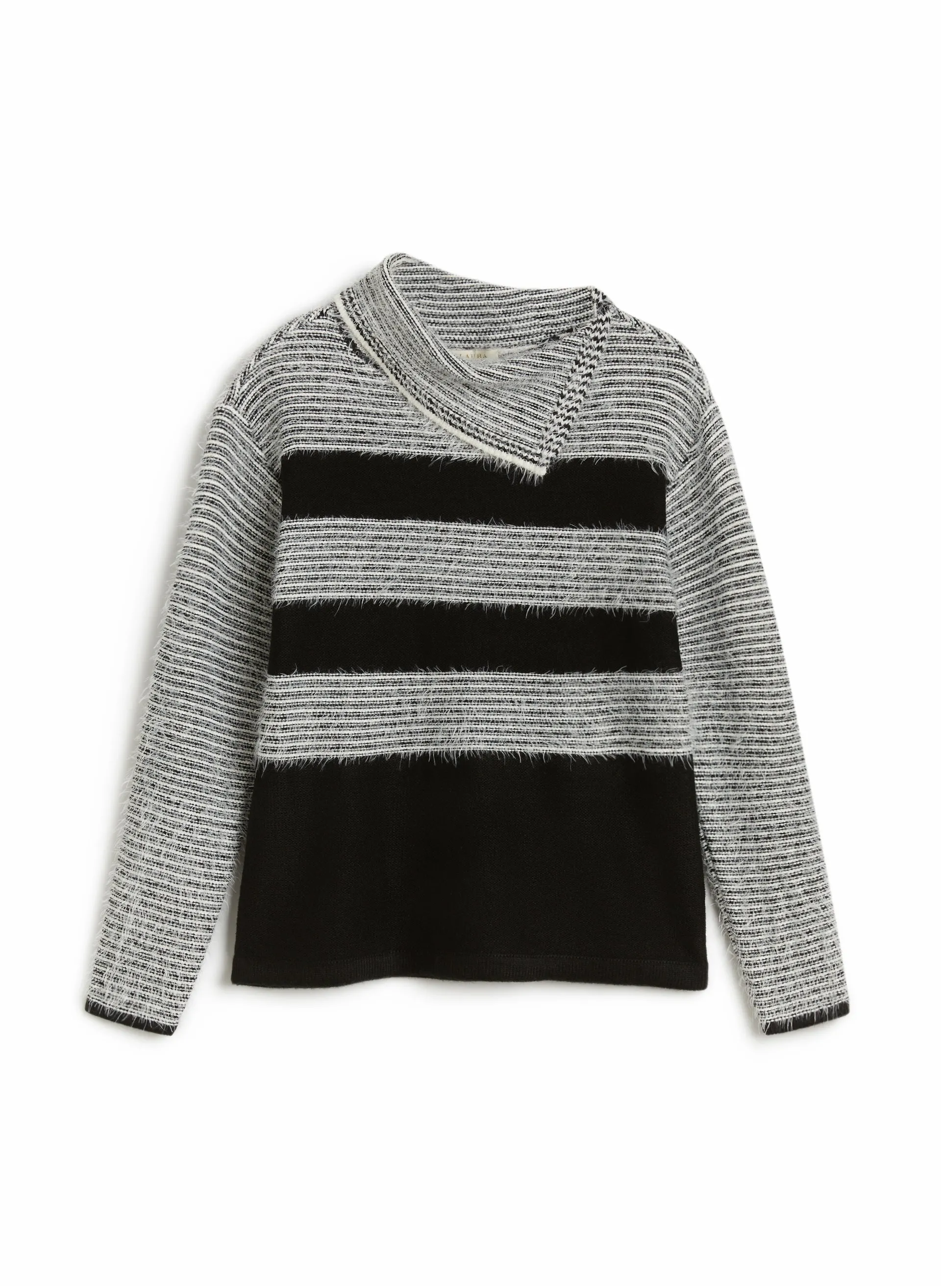 Fluffy Striped Sweater sold by Laura product image thumbnail 5