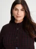 Houndstoooth Motif Cardigan sold by Laura